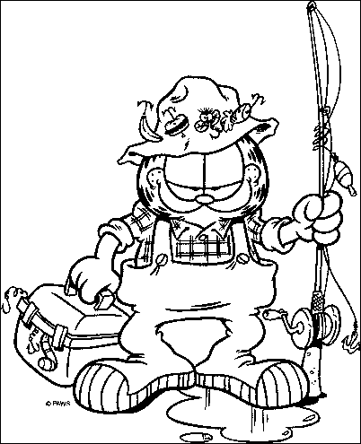 Coloriage 23 Garfield