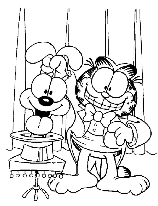 Coloriage 25 Garfield