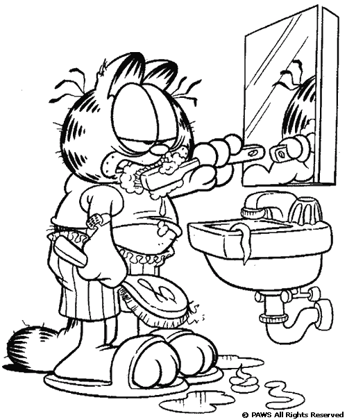 Coloriage 26 Garfield