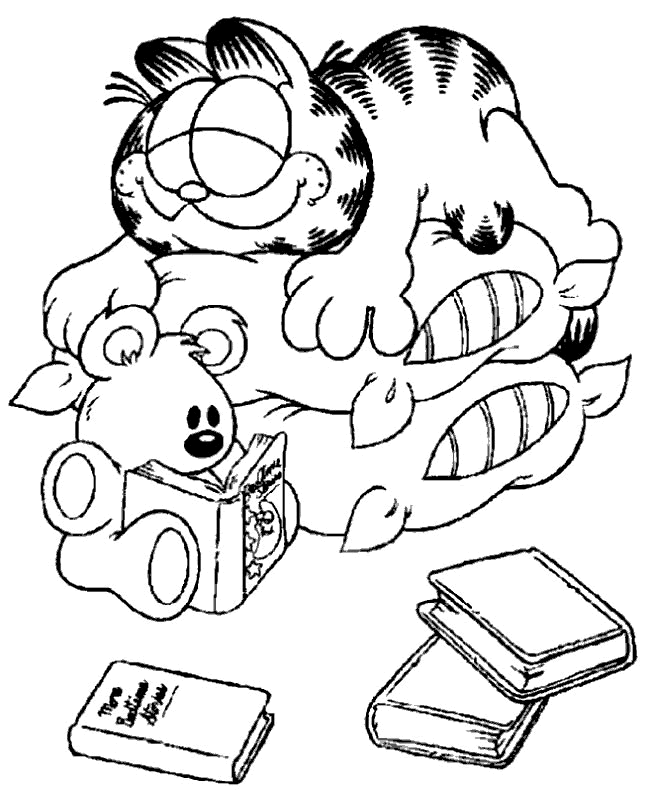 Coloriage 28 Garfield