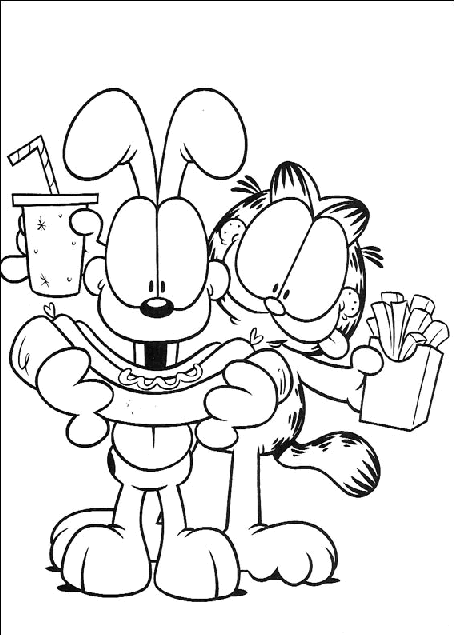 Coloriage 30 Garfield