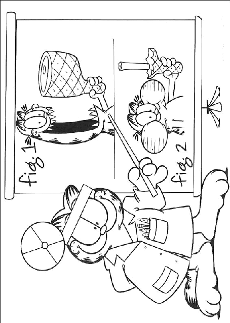 Coloriage 33 Garfield