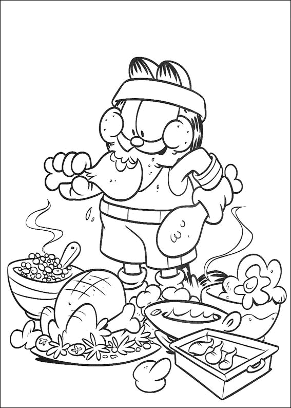 Coloriage 35 Garfield