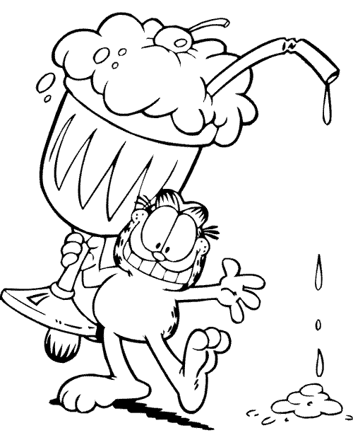 Coloriage 36 Garfield