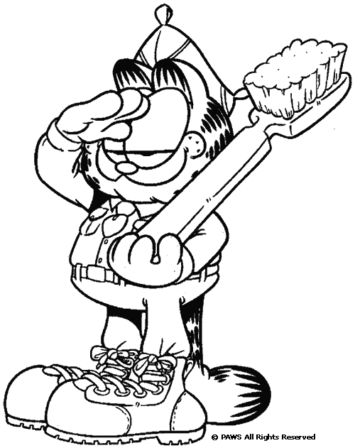 Coloriage 37 Garfield