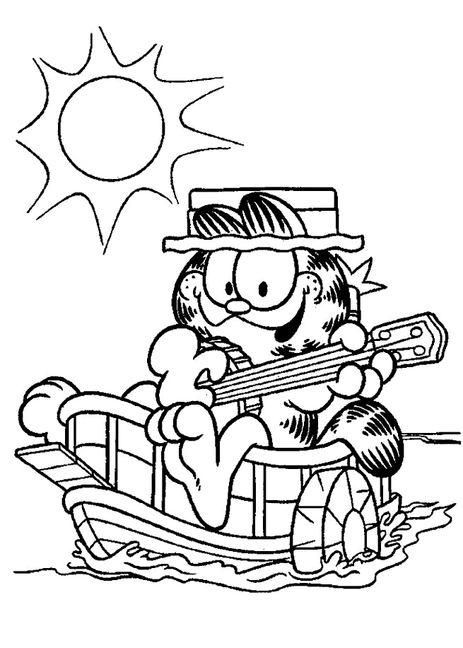 Coloriage 43 Garfield