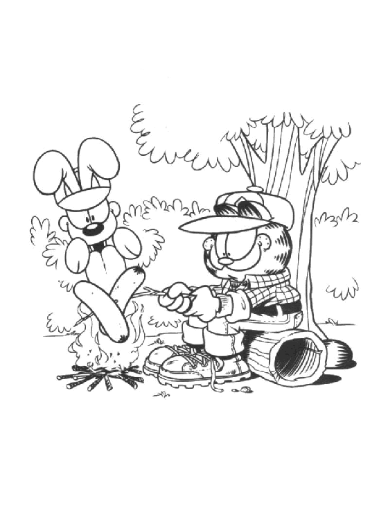 Coloriage 45 Garfield