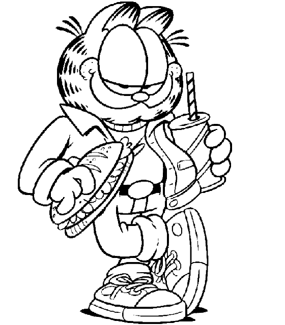 Coloriage 53 Garfield