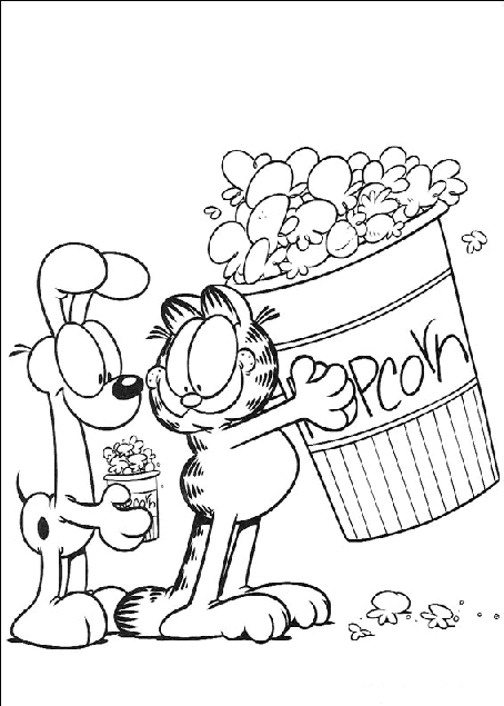 Coloriage 54 Garfield