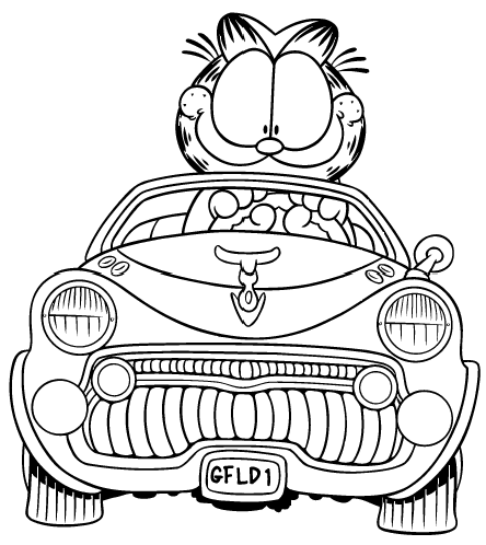 Coloriage 55 Garfield