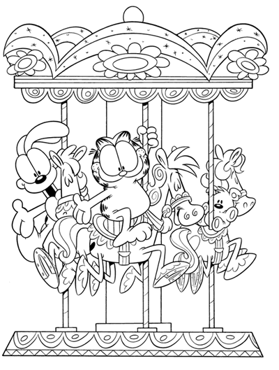 Coloriage 56 Garfield