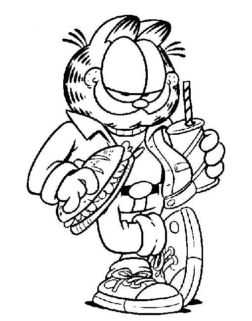 Coloriage 58 Garfield