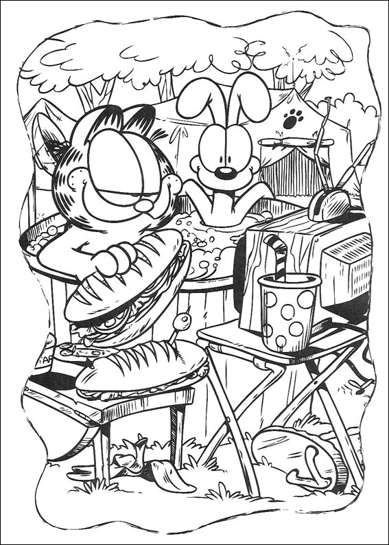 Coloriage 62 Garfield