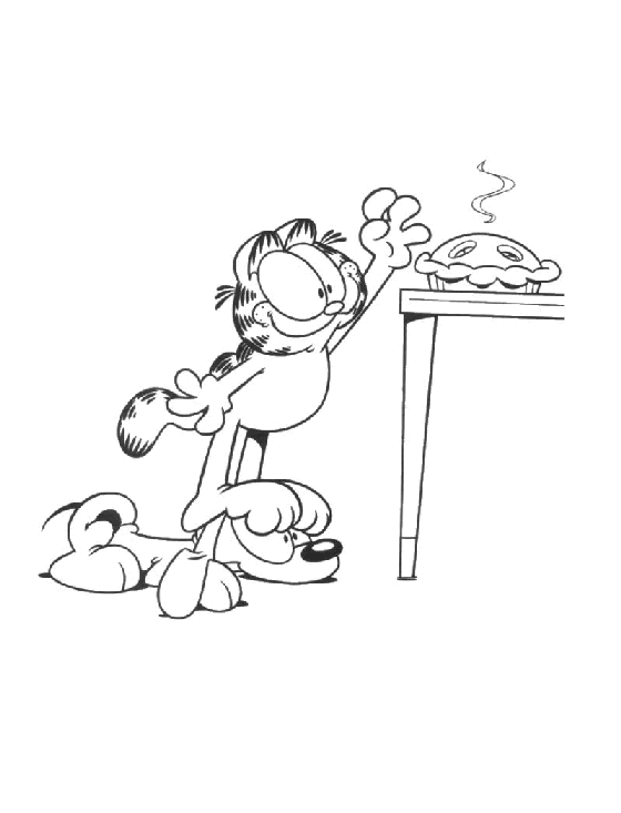 Coloriage 69 Garfield