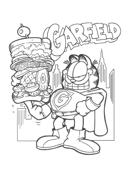 Coloriage 71 Garfield