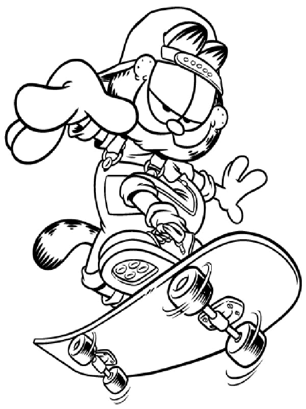 Coloriage 73 Garfield