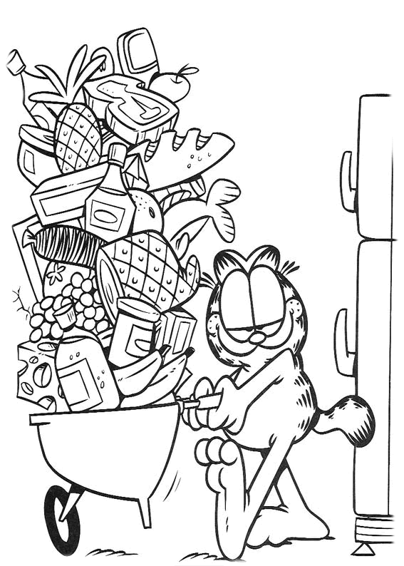 Coloriage 76 Garfield