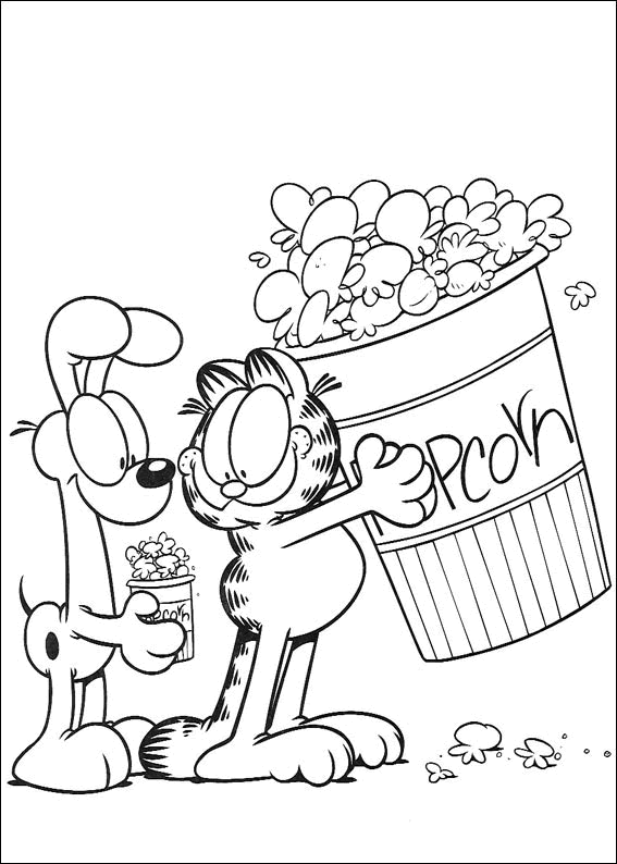 Coloriage 78 Garfield