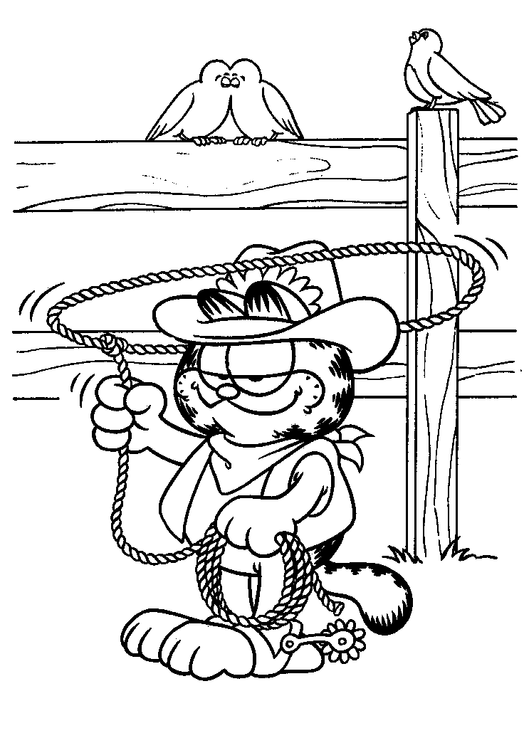 Coloriage 8 Garfield