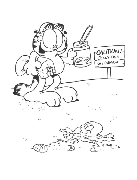 Coloriage 80 Garfield