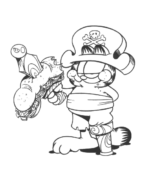 Coloriage 83 Garfield