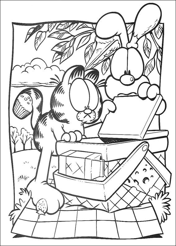 Coloriage 85 Garfield