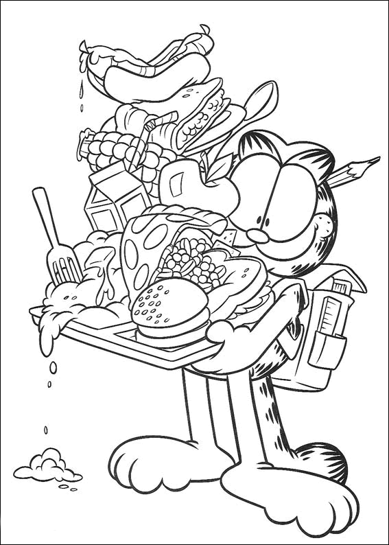 Coloriage 87 Garfield