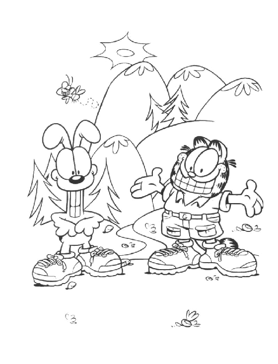 Coloriage 90 Garfield