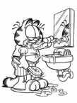 Coloriage Garfield 16