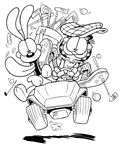 Coloriage Garfield 66