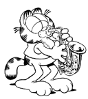 Coloriage Garfield 89