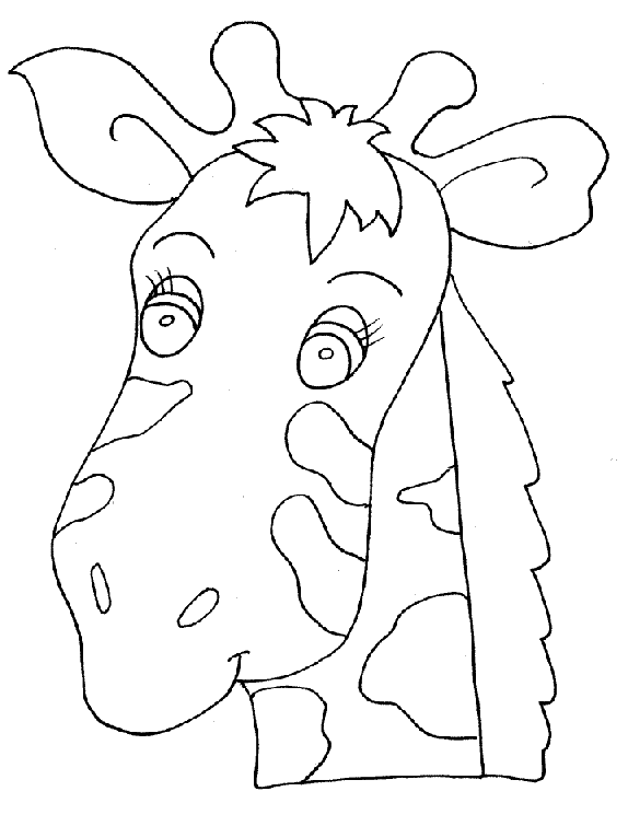 Coloriage 19 Girafes