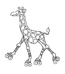 Coloriage Girafes 14