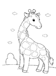 Coloriage Girafes 26