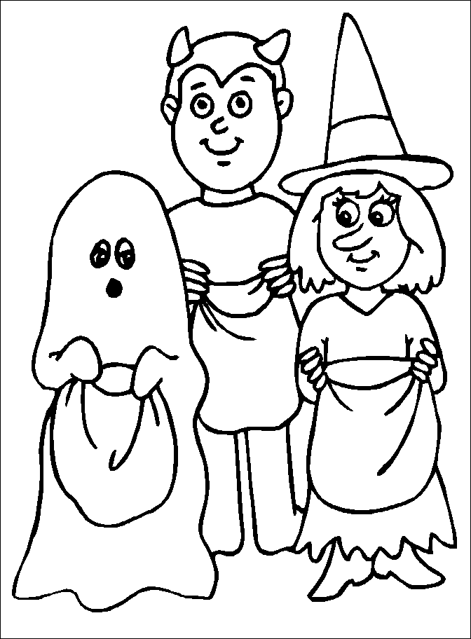 Coloriage 3 Halloween