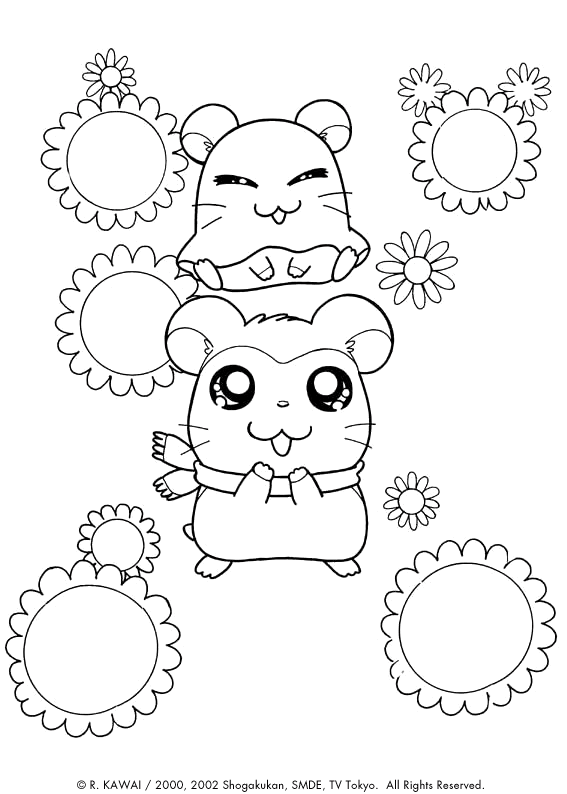 Coloriage 19 Hamtaro