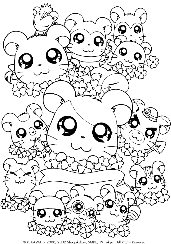 Coloriage 21 Hamtaro