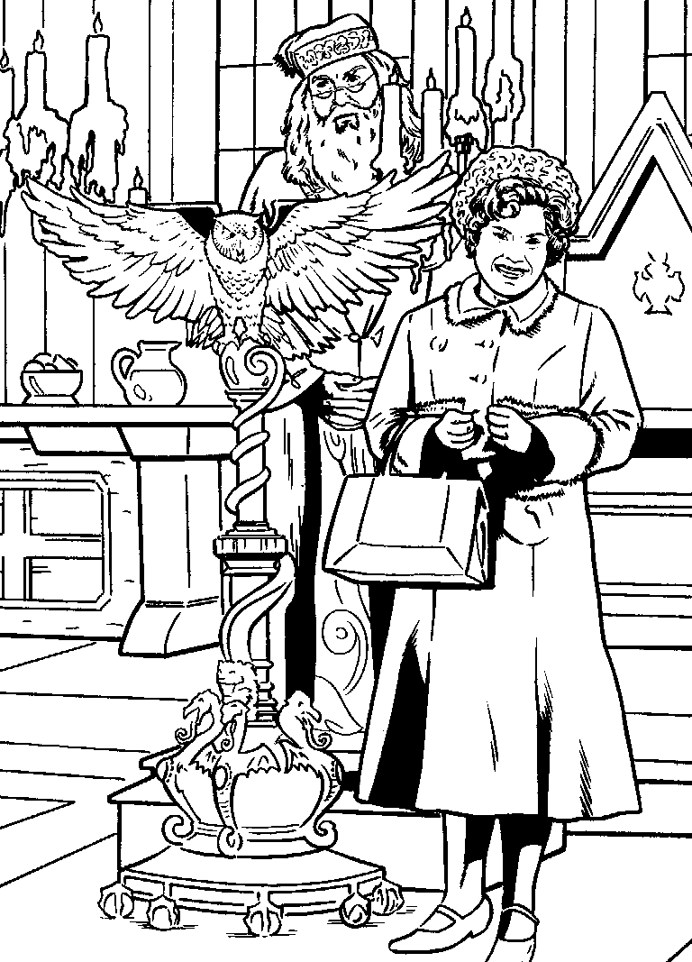 Coloriage 17 Harry potter