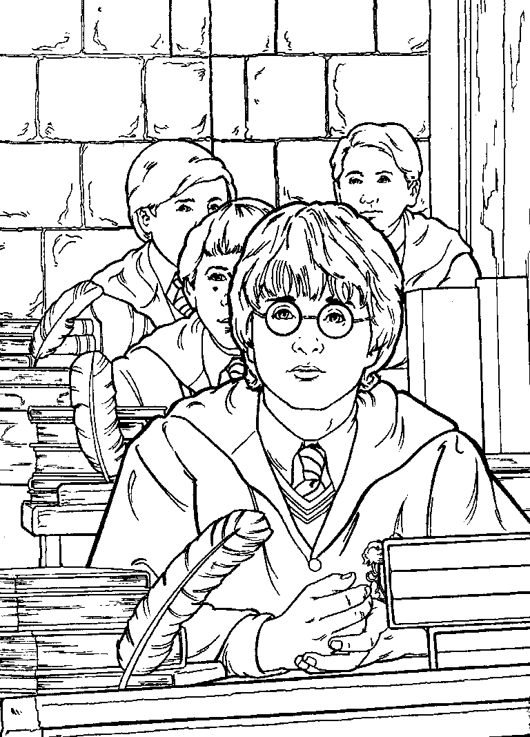 Coloriage 32 Harry potter