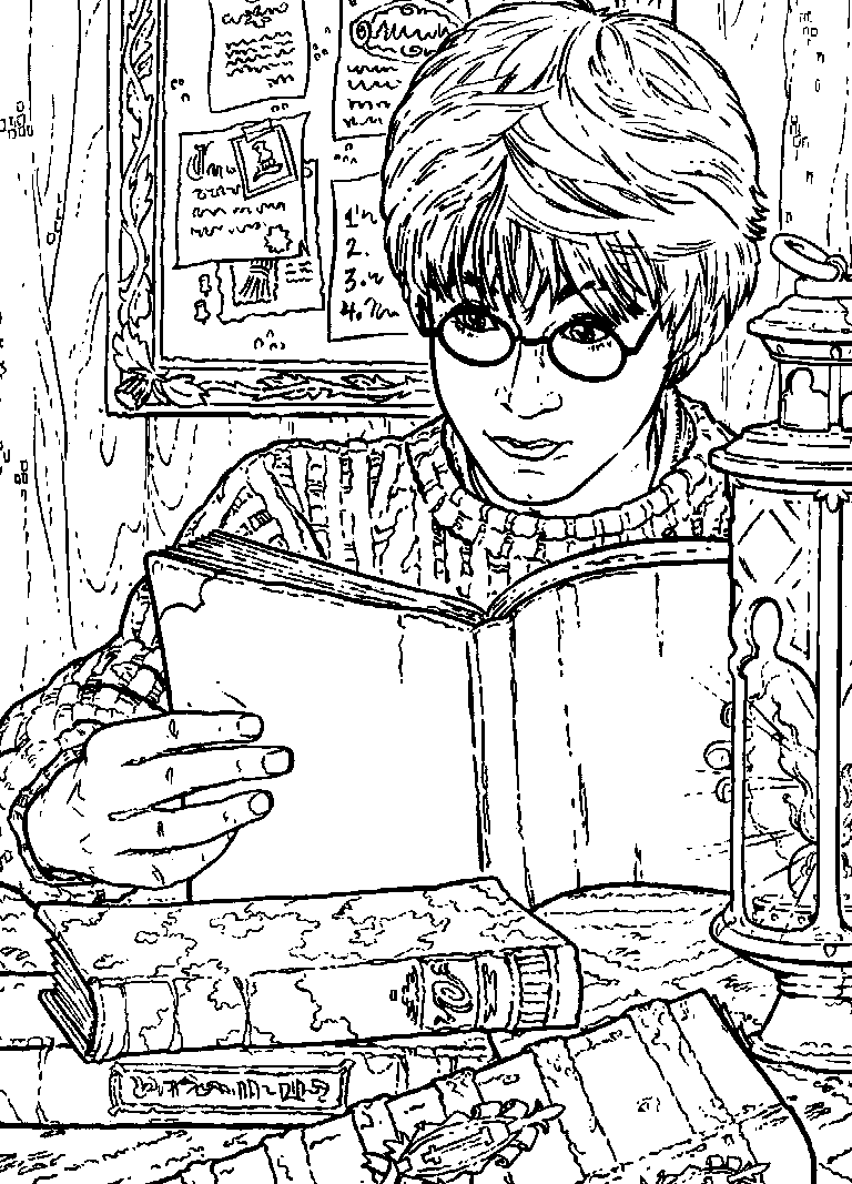 Coloriage 42 Harry potter