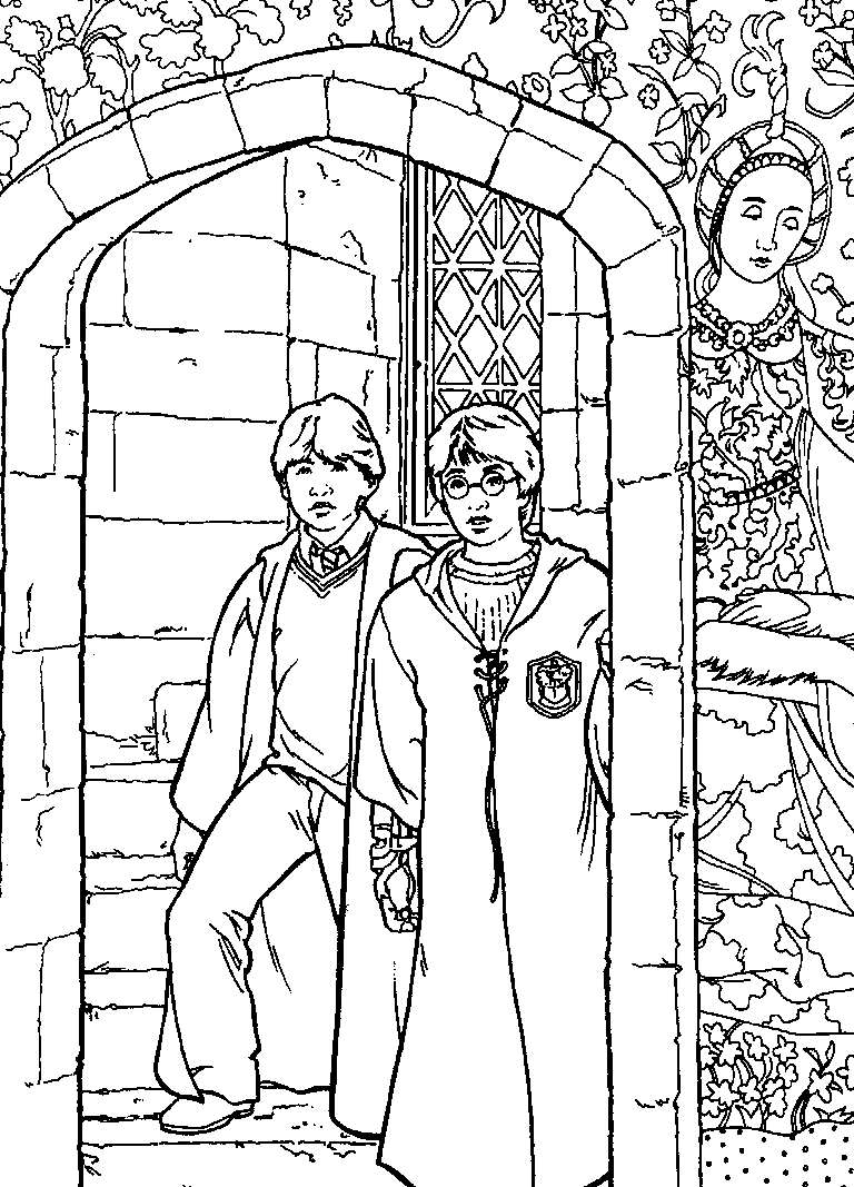 Coloriage 43 Harry potter