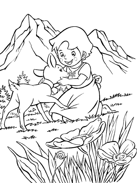 Coloriage 1 Heidi