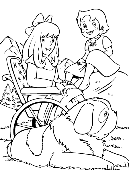 Coloriage 2 Heidi