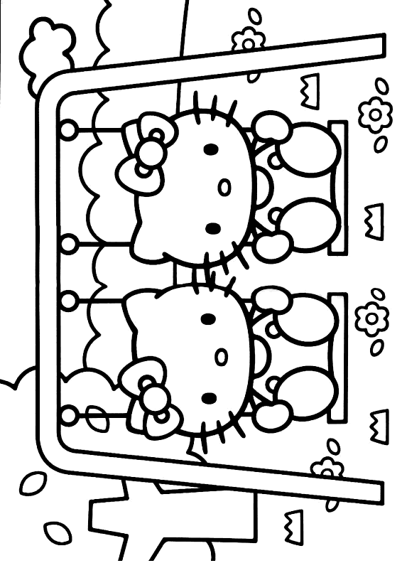 Coloriage 13 Hello kitty