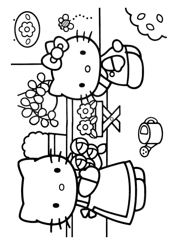 Coloriage 14 Hello kitty