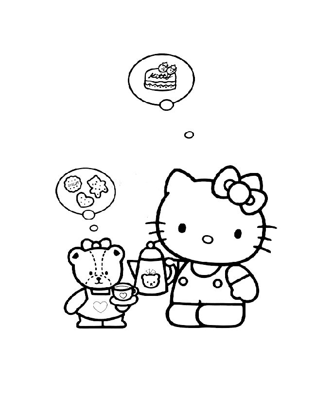 Coloriage 17 Hello kitty