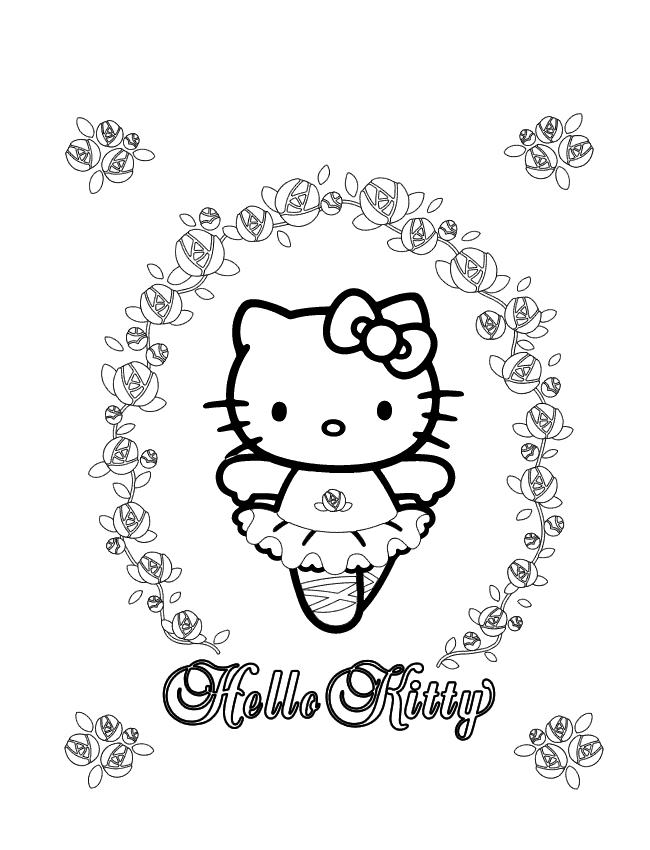 Coloriage 18 Hello kitty