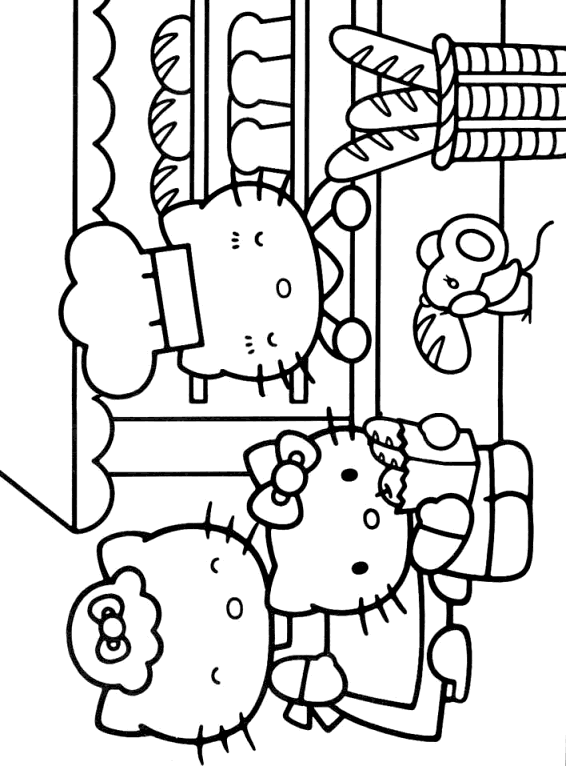 Coloriage 24 Hello kitty