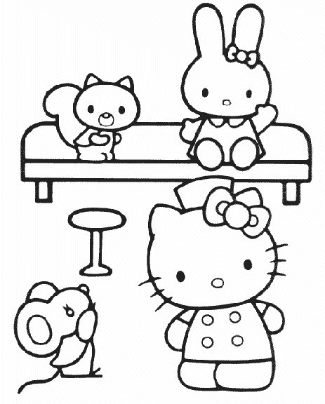 Coloriage 25 Hello kitty