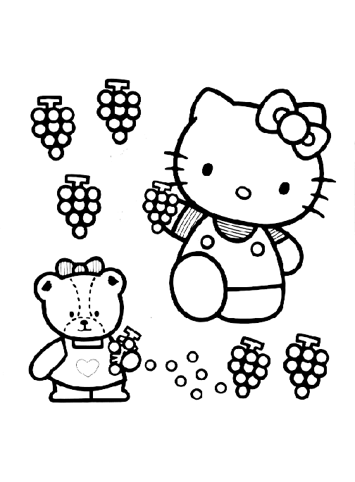 Coloriage 30 Hello kitty